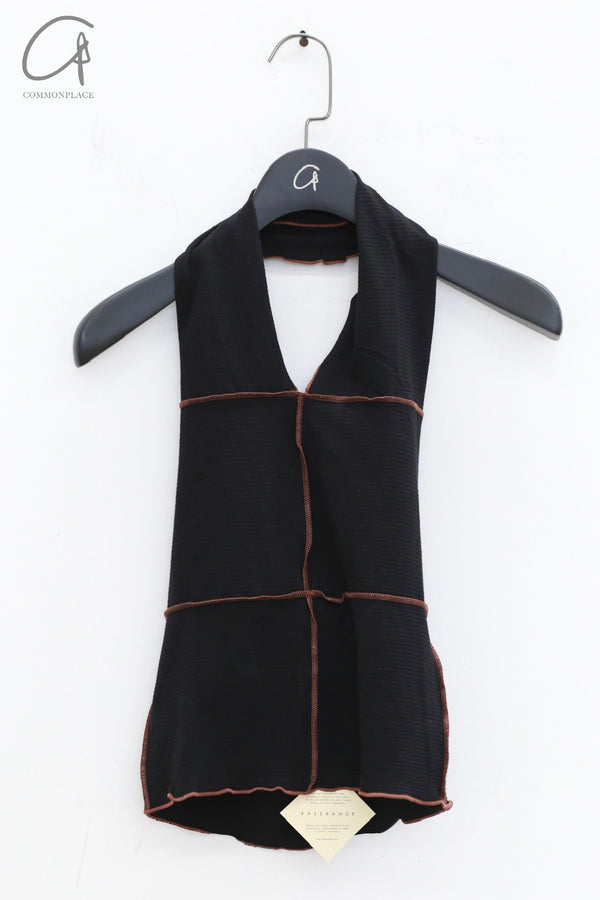 BASERANGE Halter Vest BAS-TOCH-RB-SU24-HEI Black